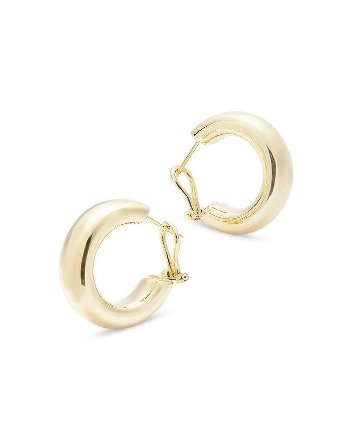 商品Bloomingdale's|Polished Wide Hoop Earrings in 14K Yellow Gold,价格¥22384,第4张图片详细描述