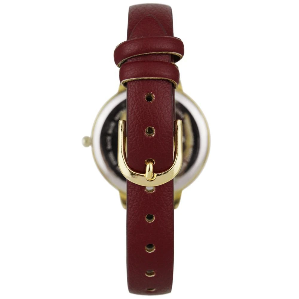 商品Charter Club|Women's Red Faux Leather Strap Watch 32mm, Created for Macy's,价格¥118,第2张图片详细描述