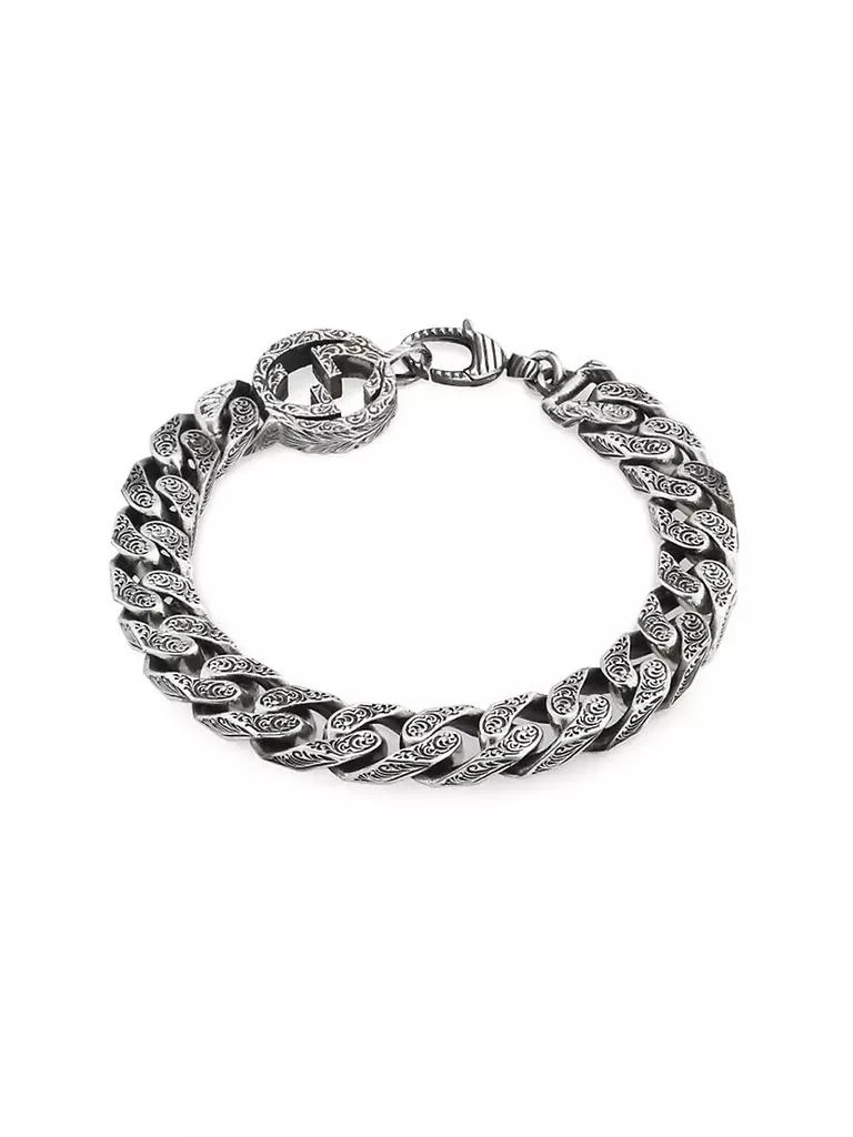 商品Gucci|Interlocking Sterling Silver Bracelet,价格¥4861,第1张图片
