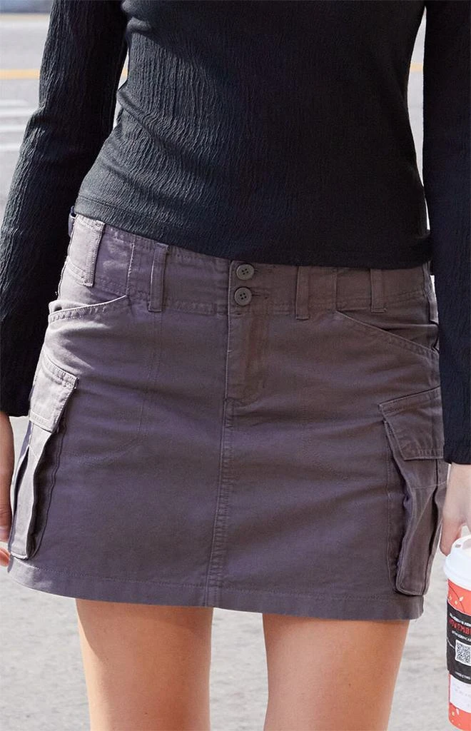 商品John Galt|Brown Beverly Cargo Mini Skirt,价格¥262,第3张图片详细描述