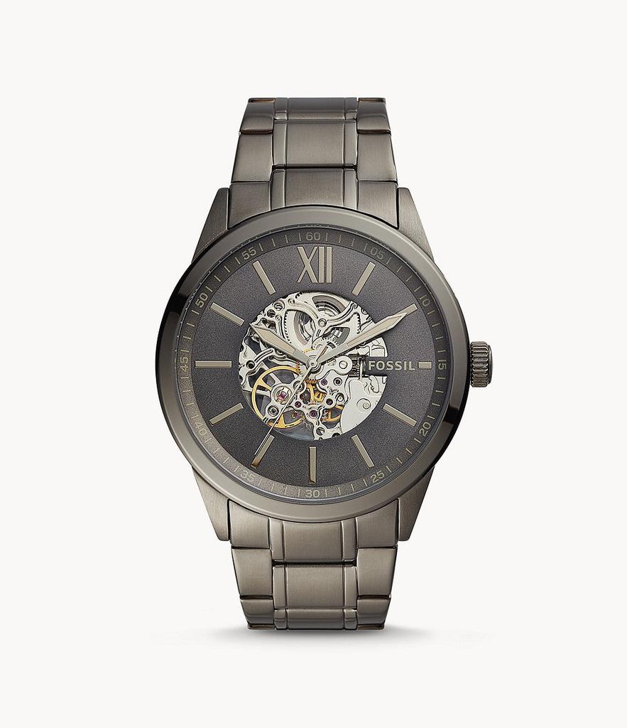 Fossil Men's Flynn Automatic, Gunmetal-Tone Stainless Steel Watch商品第1张图片规格展示