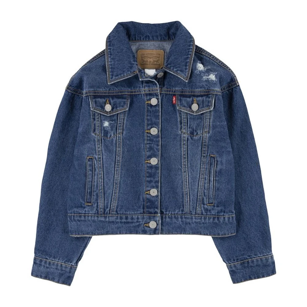 商品Levi's|Levi's x Clements Twins Big Girls Oversized Trucker Jacket,价格¥170,第2张图片详细描述