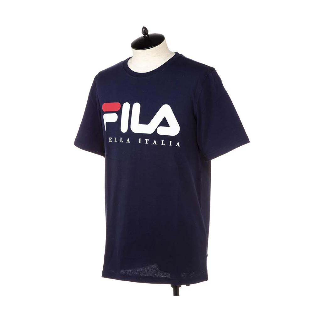 商品[国内直发] Fila|FILA 蓝色男士T恤 LM913784-412,价格¥105,第1张图片