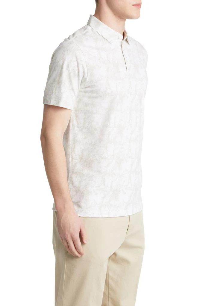 商品Robert Barakett|Marzipan Leaf Print Cotton Polo,价格¥229,第3张图片详细描述