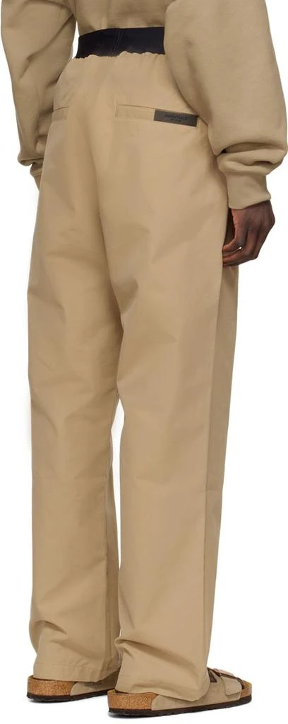 商品Essentials|Tan Cotton Lounge Pants,价格¥325,第3张图片详细描述