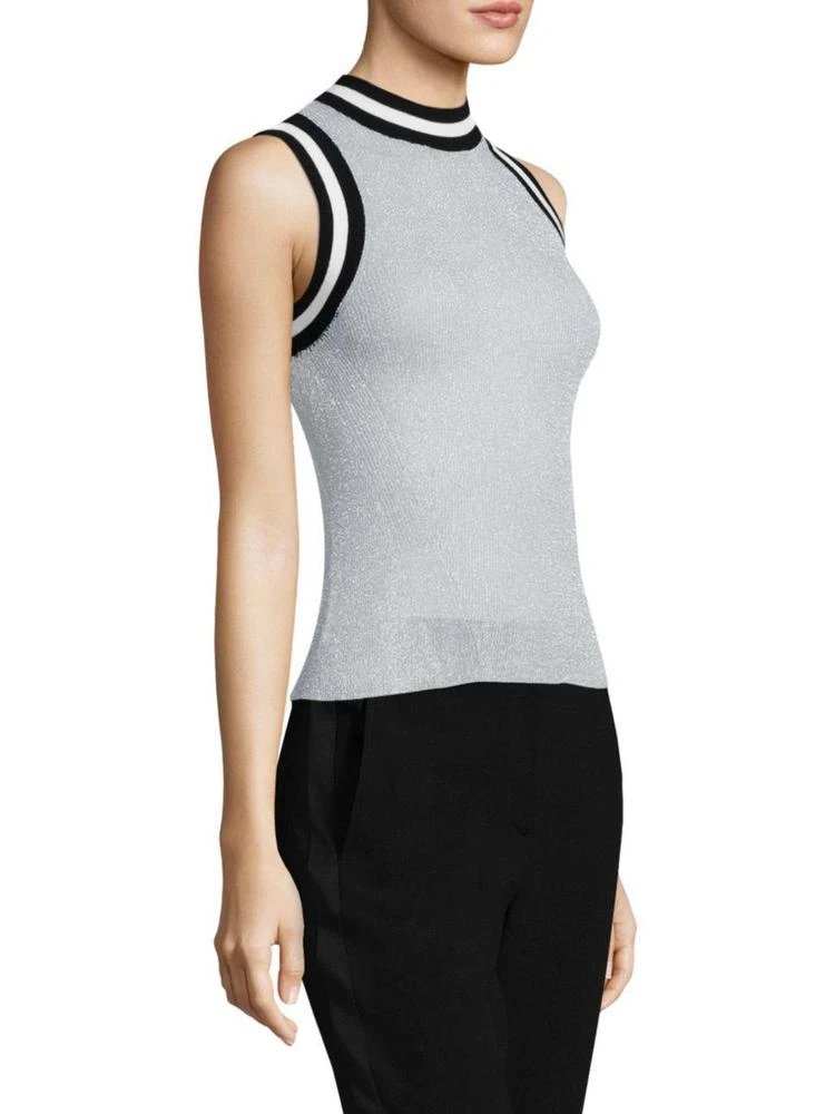 商品Rag & Bone|Priya Semi-Sheer Lurex Tank Top,价格¥664,第3张图片详细描述