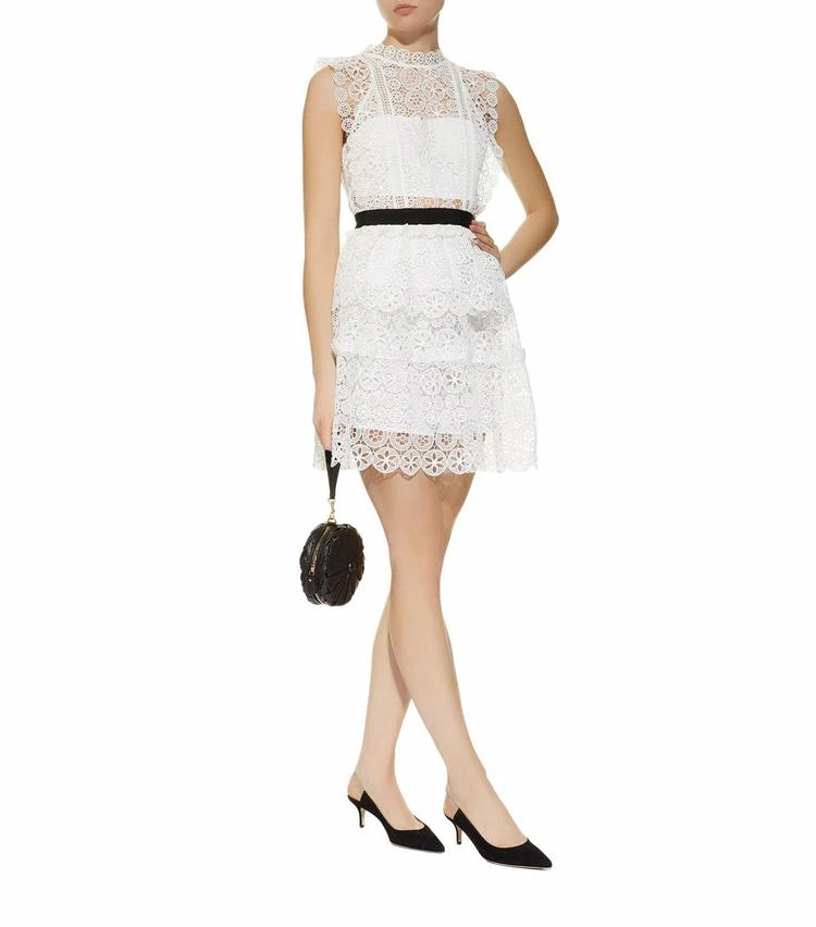 商品Self Portrait|Circle Floral Lace Mini Dress,价格¥1222,第5张图片详细描述
