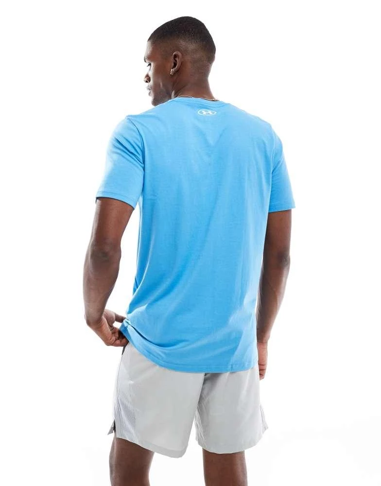 商品Under Armour|Under Armour Sportstyle left chest logo short sleeve t-shirt in blue,价格¥254,第4张图片详细描述