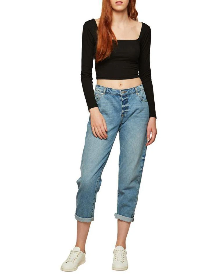 商品Miss Selfridge|Cropped Long-Sleeve Top,价格¥91,第4张图片详细描述