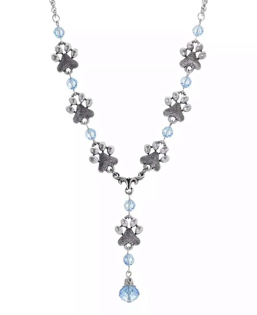 商品2028|Sapphire Beaded Paw Necklace,价格¥407,第1张图片