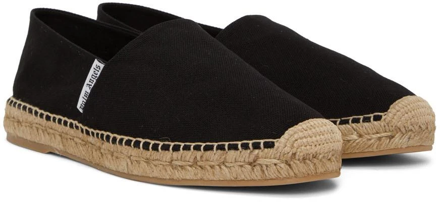 商品Palm Angels|Black Canvas Espadrilles,价格¥950,第4张图片详细描述