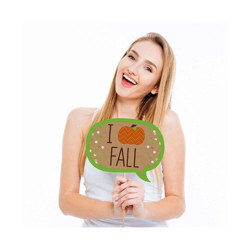 商品Big Dot of Happiness|Pumpkin Patch - Fall, Halloween or Thanksgiving Photo Booth Props Kit - 20 Count,价格¥134,第2张图片详细描述