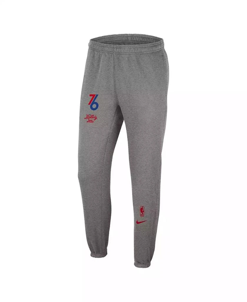 商品NIKE|Men's Heather Charcoal Philadelphia 76ers 2022/23 City Edition Courtside Brushed Fleece Sweatpants,价格¥519,第2张图片详细描述