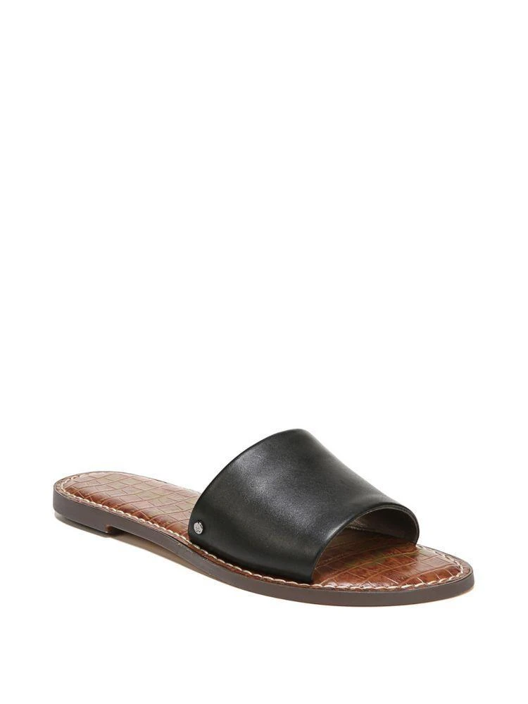 商品Sam Edelman|Gio Leather Flat Sandals,价格¥218,第1张图片