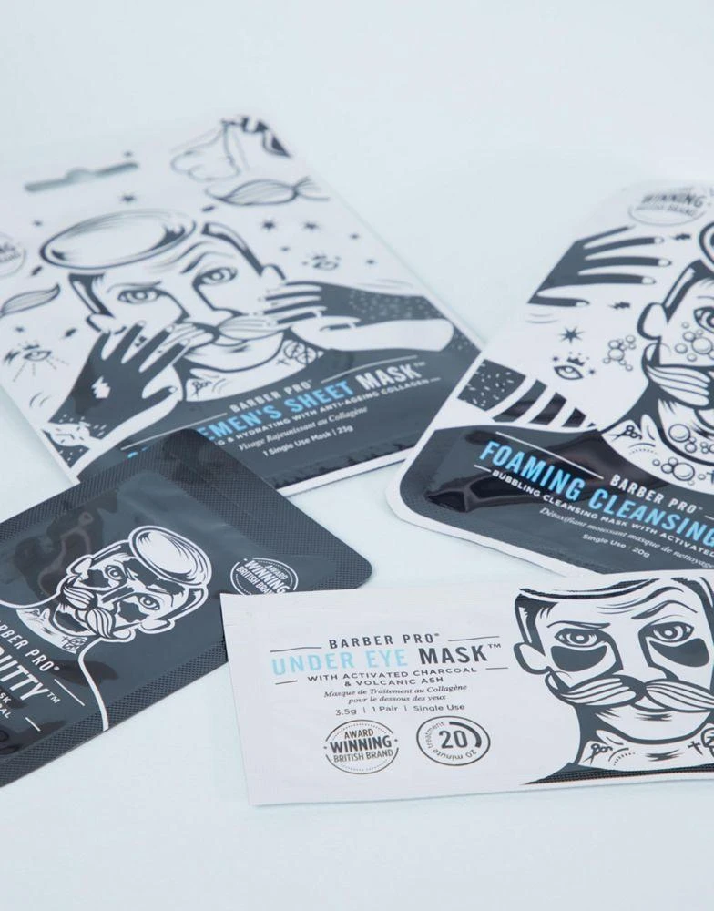 商品BARBER PRO|Barber Pro Skin Revival Mask Set,价格¥118,第1张图片