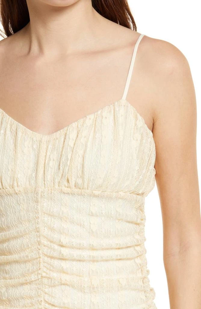 商品Charles Henry|Ruched Lace Sleeveless Minidress,价格¥273,第4张图片详细描述