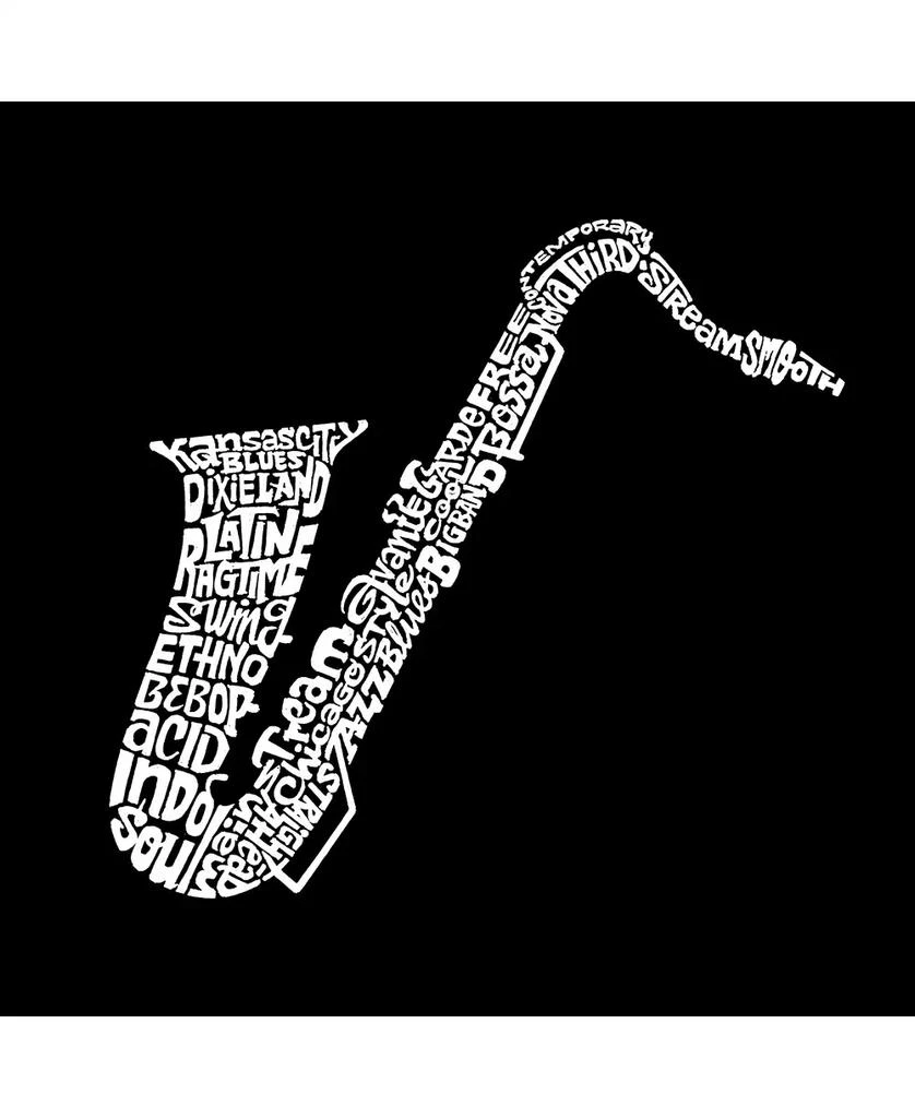 商品LA Pop Art|Men's Word Art Sax Crewneck Sweatshirt,价格¥301,第2张图片详细描述