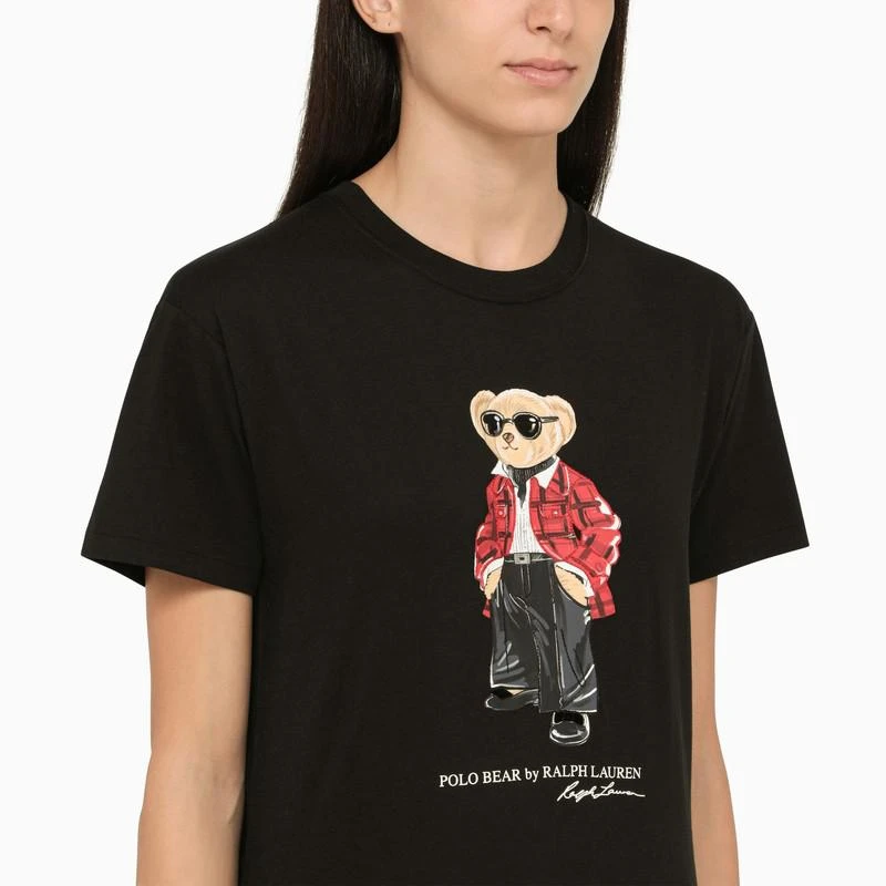 商品Ralph Lauren|Black cotton crew-neck T-shirt,价格¥832,第4张图片详细描述