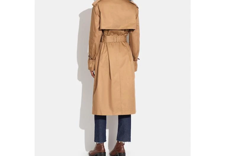 商品Coach|Coach Outlet Relaxed Double Breasted Trench,价格¥2107,第2张图片详细描述