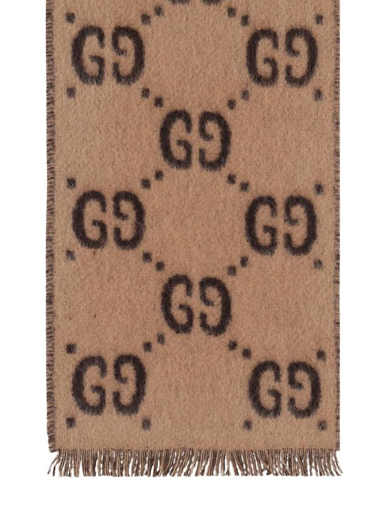 商品Gucci|Freeda Logo Jacquard Wool Scarf,价格¥2930,第1张图片