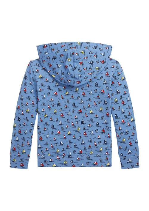 商品Ralph Lauren|Lauren Childrenswear Boys 2 7 Sailboat Print Spa Terry Full Zip Hoodie,价格¥645,第2张图片详细描述