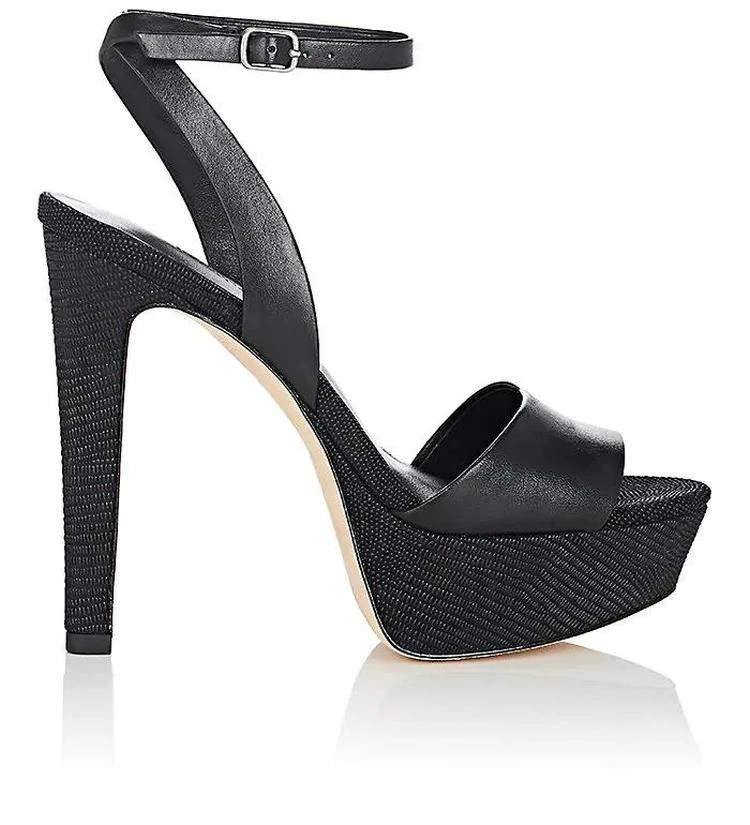 商品Halston Heritage|Bobbie Leather Platform Sandals,价格¥1184,第1张图片