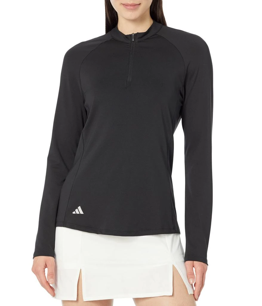 商品Adidas|Long Sleeve Solid 1/4 Zip Golf Mock,价格¥409,第1张图片