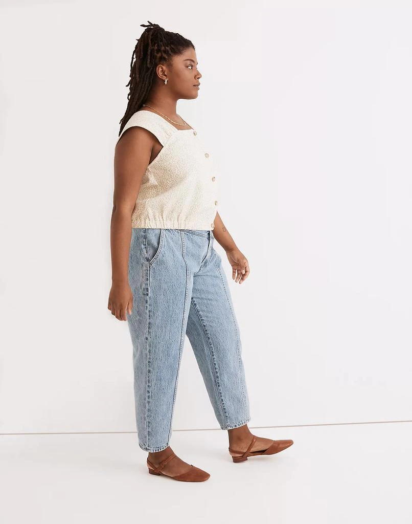 商品Madewell|Floral Jacquard Button-Front Top,价格¥236,第2张图片详细描述