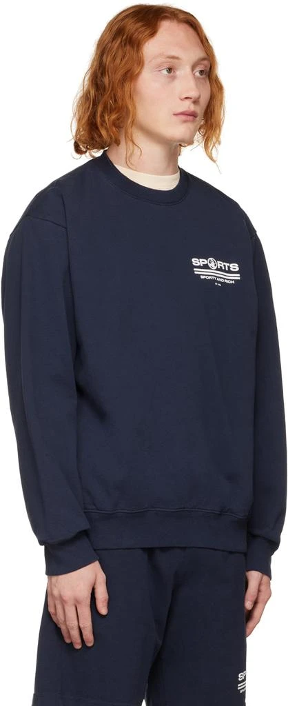 商品Sporty & Rich|Navy 'Sports' Sweatshirt,价格¥653,第2张图片详细描述