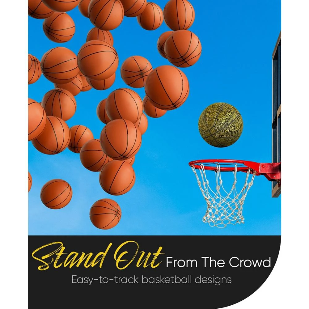 商品MILLENTI|Basketball Official Size 7 Outdoor Indoor Ball Streetcred-Lingo with Chick Hearn Classic One Liners - Designer Basketball Adult Sized,价格¥179,第4张图片详细描述
