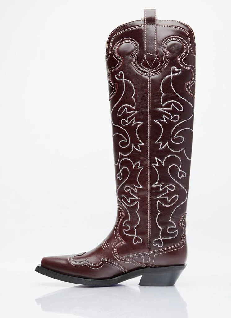 商品Ganni|Embroidered Western Boots,价格¥2775,第4张图片详细描述