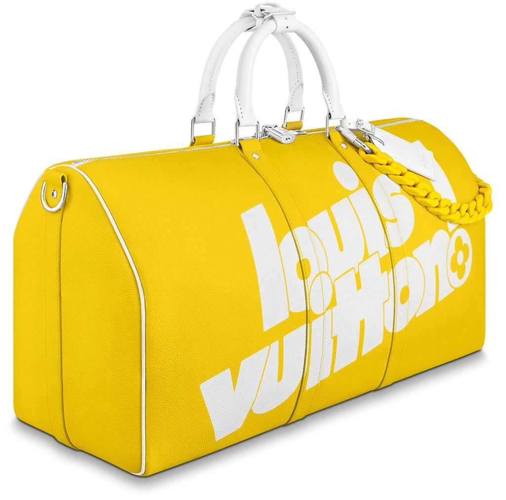 商品Louis Vuitton|Keepall Bandoulière 55 醋酸纤维链条旅行袋,价格¥24945,第3张图片详细描述