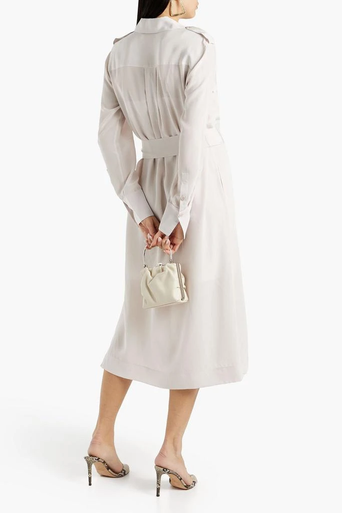 商品Equipment|Zelie belted washed-silk midi shirt dress,价格¥2046,第3张图片详细描述