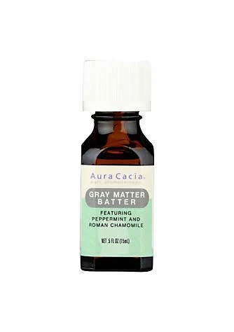 商品Aura Cacia|Cacia Essential Solutions Oil Gray Matter Batter   0.5 Fl Oz,价格¥138,第1张图片