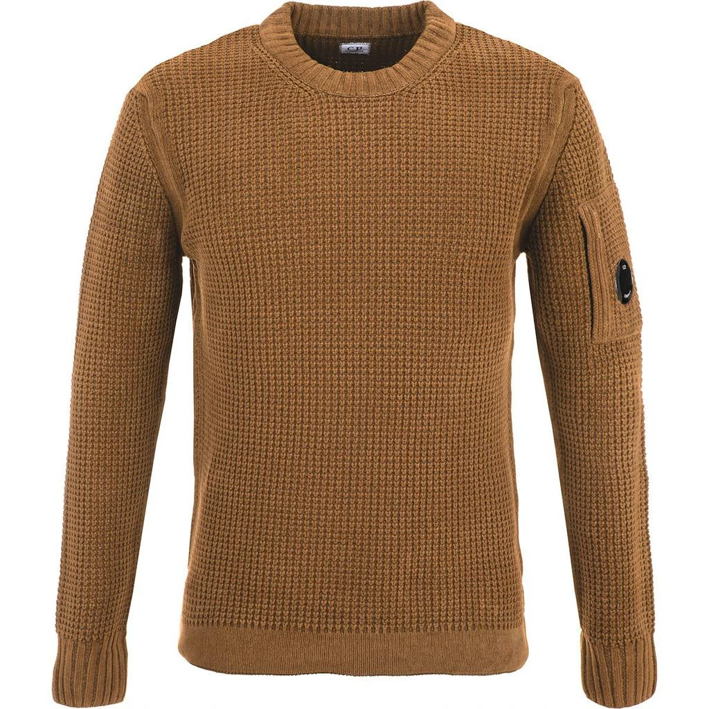 商品C.P. Company|C.P. Company Logo Patch Crewneck Knitted Jumper,价格¥1474,第1张图片