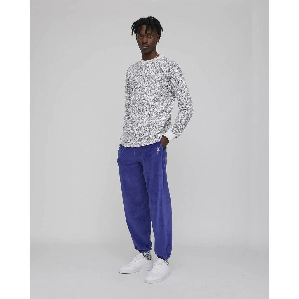 商品The Hut|Les Girls Les Boys Women's Velour Sweats Loose Fit Joggers - Blue,价格¥222,第3张图片详细描述