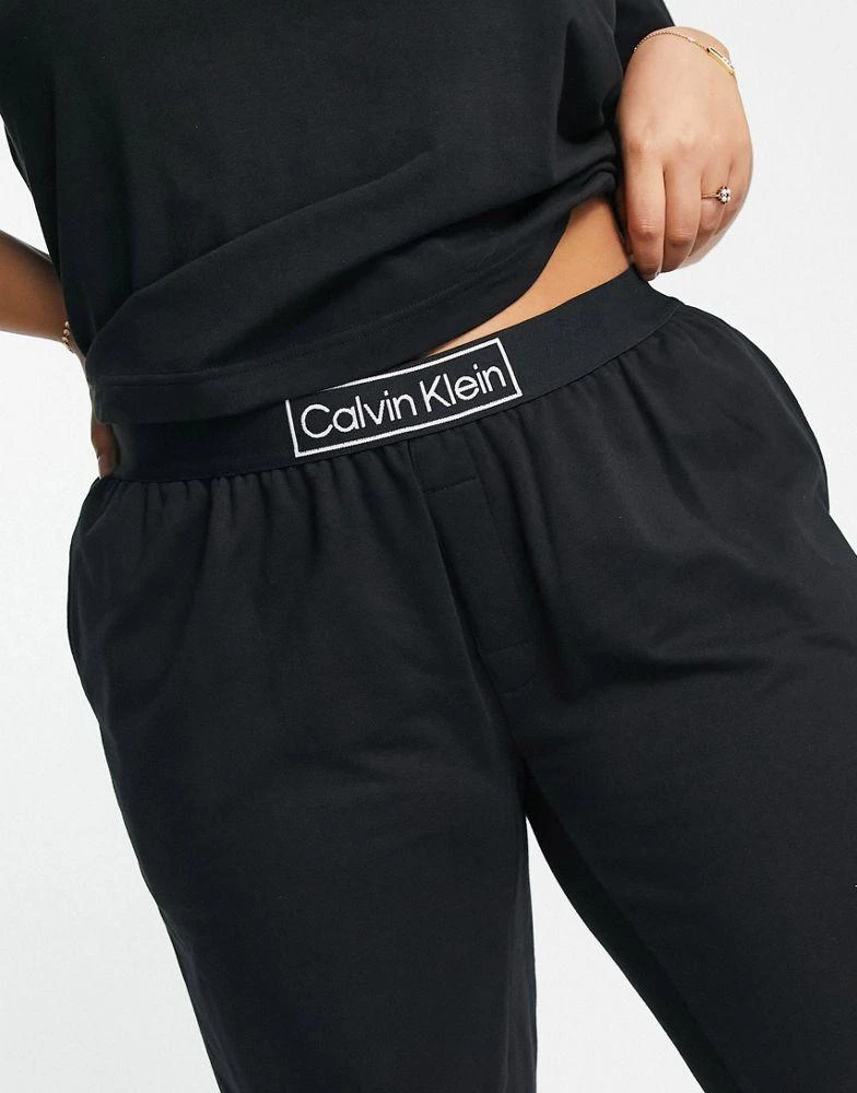 商品Calvin Klein|Calvin Klein Plus Size Reimagined Heritage jogger in black,价格¥354,第3张图片详细描述