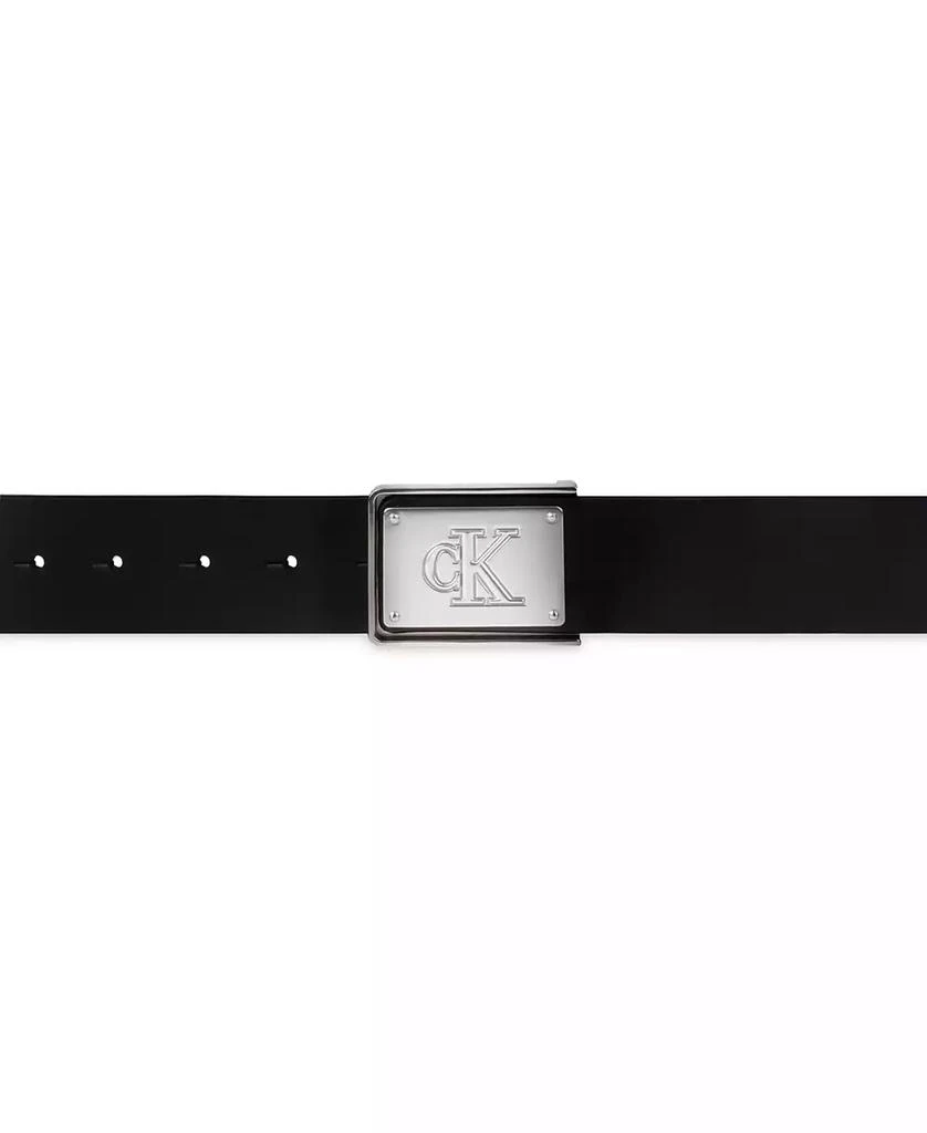 商品Calvin Klein|Men's CK Plate Plaque Belt,价格¥240,第4张图片详细描述