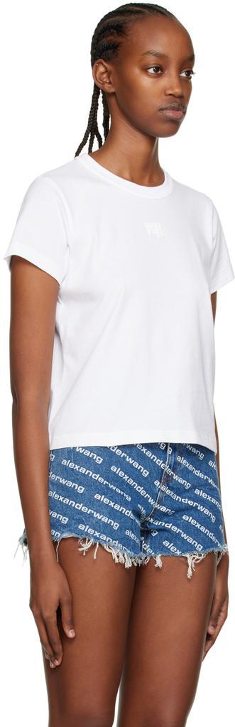 商品Alexander Wang|White Puff Shrunken T-Shirt,价格¥552,第4张图片详细描述