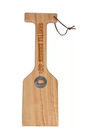 商品Heritage|Nhl Seattle Kraken Hardwood Bbq Grill Scraper With Bottle Opener,价格¥370,第1张图片