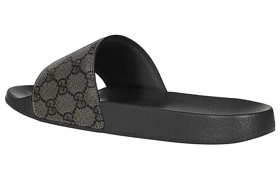 商品[国内直发] Gucci|古驰 帆布 平跟 520甄选时尚凉拖 男款 灰色,价格¥3537,第5张图片详细描述
