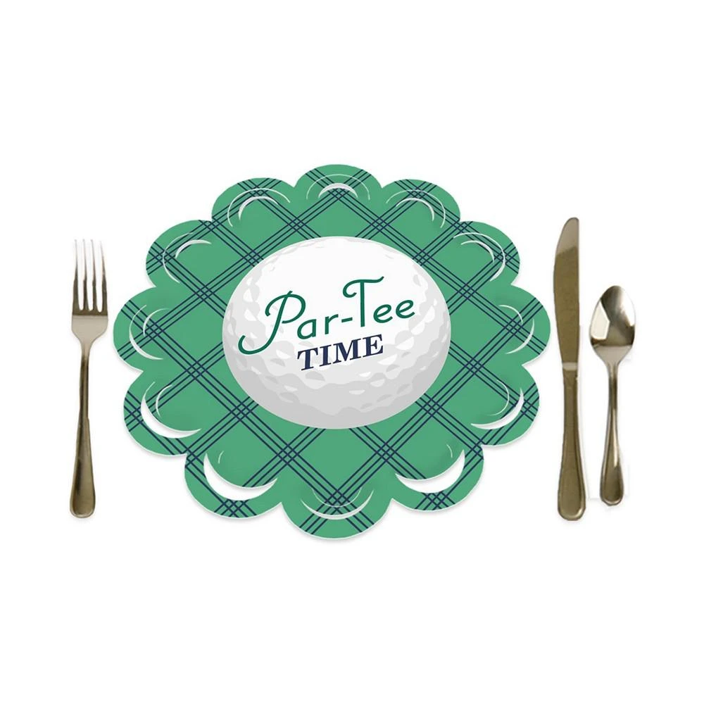 商品Big Dot of Happiness|Par-Tee Time - Golf Retirement Party Round Table Decor Paper Chargers 12 Ct,价格¥127,第1张图片