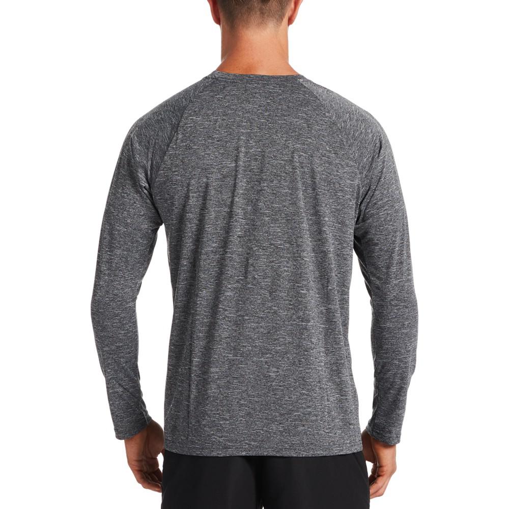 Men's Heather Hydroguard Long Sleeve Swim T-Shirt商品第2张图片规格展示