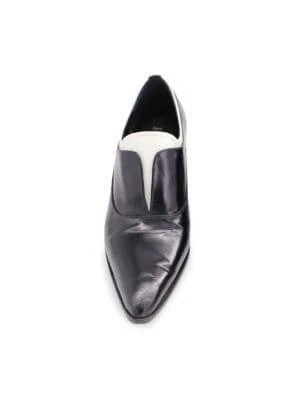 商品[二手商品] Prada|Prada Two-Toned Brogues In Black Leather Heels Pumps,价格¥4325,第1张图片