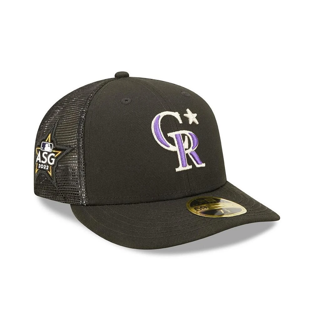商品New Era|Men's Black Colorado Rockies 2022 MLB All-Star Game Workout Low Profile 59FIFTY Fitted Hat,价格¥356,第1张图片