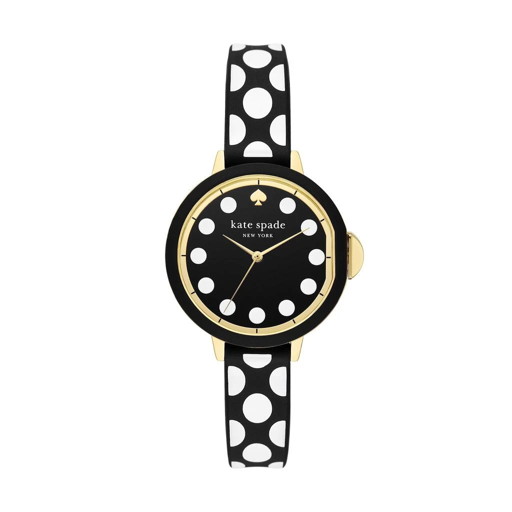 商品Kate Spade|Park Row Three-Hand Dot Silicone Watch - KSW1812,价格¥942,第1张图片