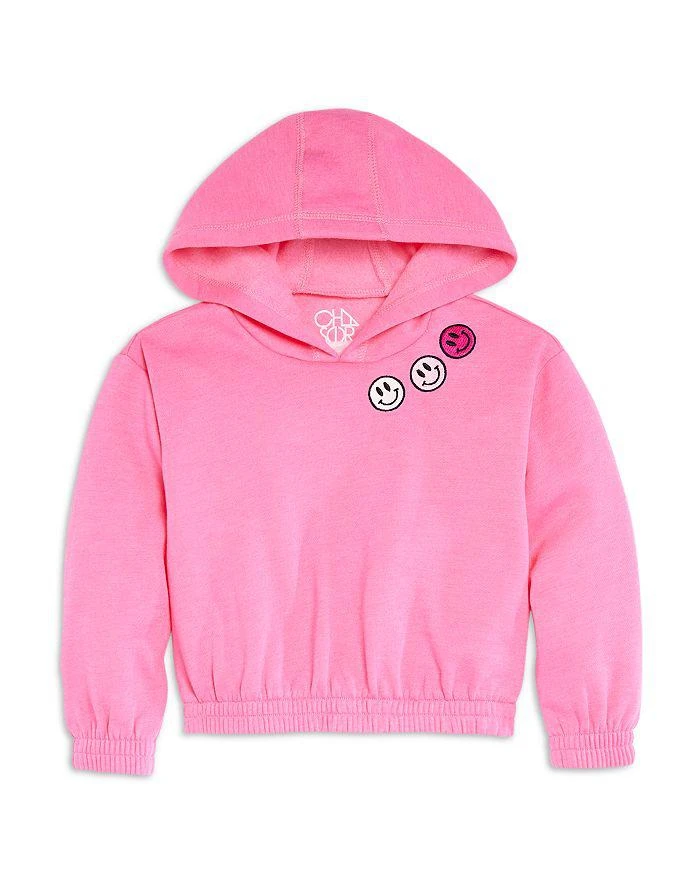 商品Chaser|Girls' Embroidered Smiley Faces Fleece Pullover - Little Kid,价格¥510,第1张图片详细描述