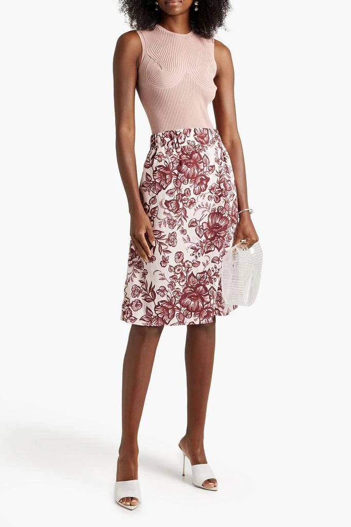商品Officine Générale|Marlene floral-print cotton-poplin skirt,价格¥955,第2张图片详细描述