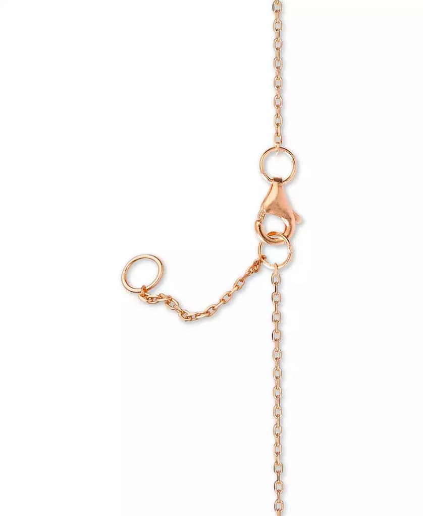 商品Giani Bernini|Heart Charm Ankle Bracelet in 18k Rose Gold-Plated Sterling Silver, Created for Macy's,价格¥112,第2张图片详细描述