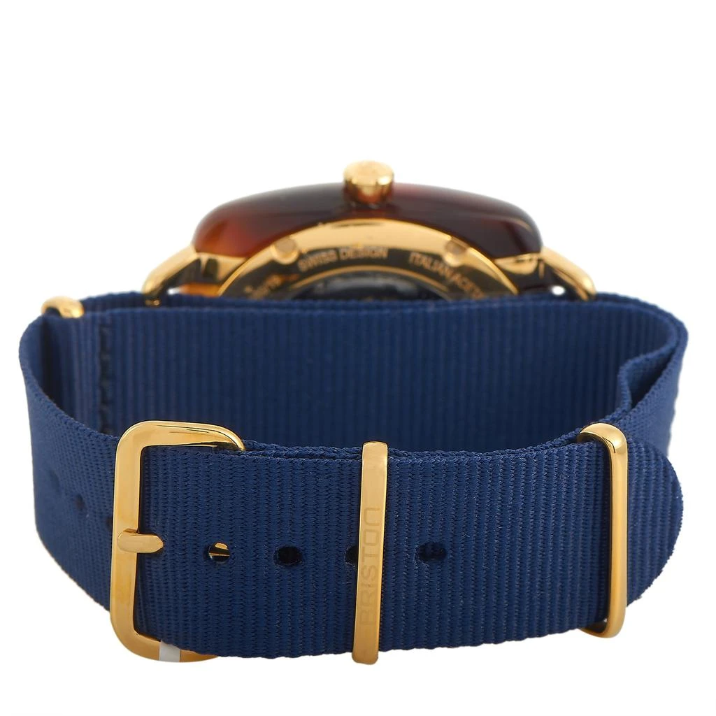 商品Briston|Briston Clubmaster Iconic Acetate Gold Blue Dial Watch 19740.PYA.TI.9.NNB,价格¥1625,第3张图片详细描述